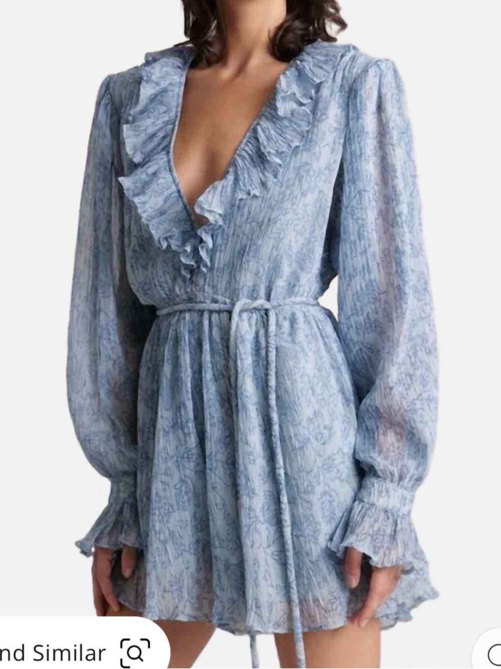 Sabina Musayev Myla Ruffle Jumpsuit In Aqua Print- brand new with tags-beautiful
